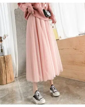 Jupe Tulle Rose Poudré