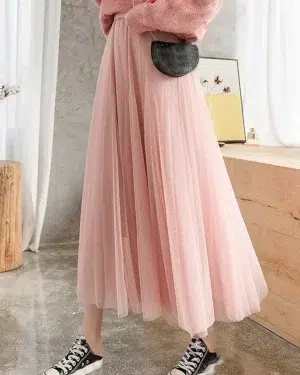 Jupe Tulle Rose Poudré Jupe Tulle Rose Poudré