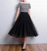 Jupe Tulle Mi Longue