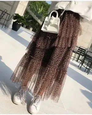 Jupe Tulle Leopard