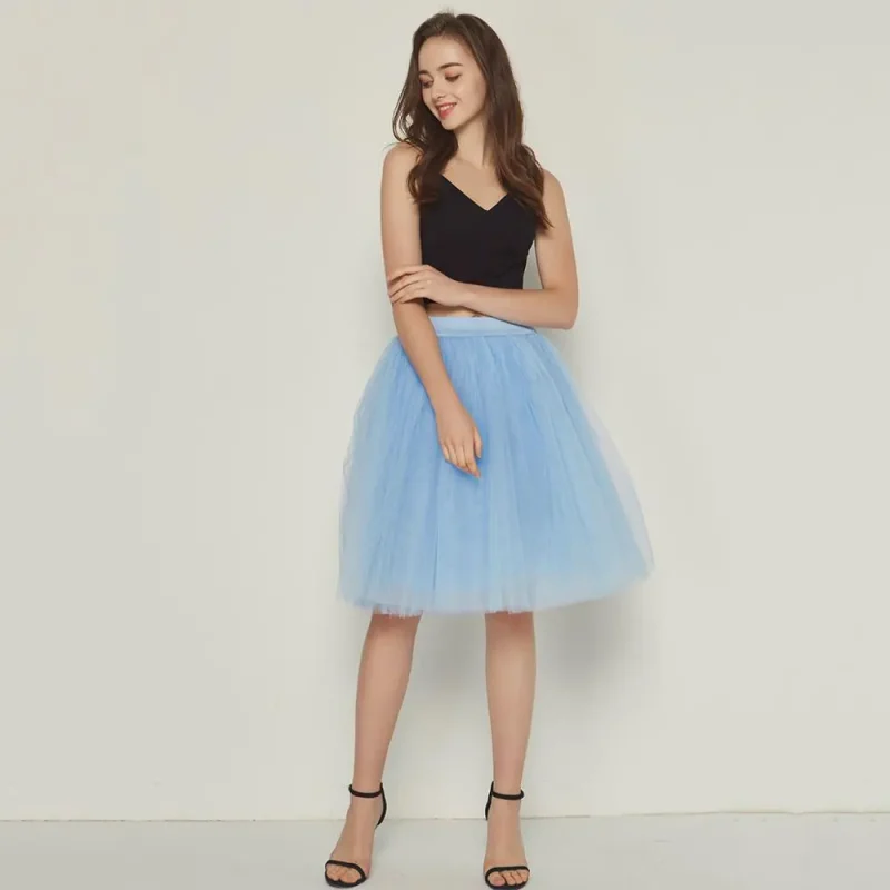 Jupe Tulle Bleu Ciel