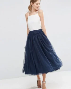 Jupe Tulle Bleu Marine