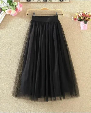 Jupe Tulle Mi Longue