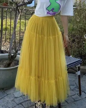 Jupe Tulle Doré Jupe Tulle Doré