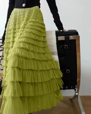 Jupe Longue Tulle Bouffante
