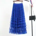 Jupe Longue Volant Tulle