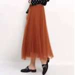 Jupe Tulle Terracotta