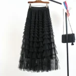 Jupe Longue Volant Tulle