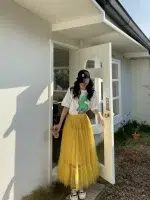 Jupe Tulle Doré