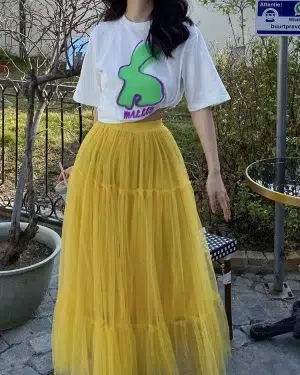 Jupe Tulle Doré