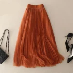 Jupe Tulle Terracotta