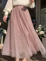 Jupe Tulle Pailleté Femme