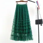 Jupe Longue Volant Tulle