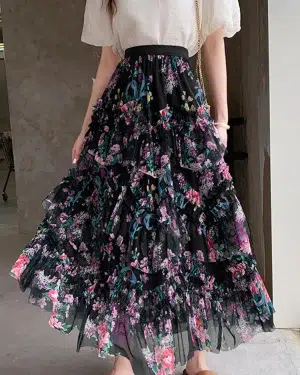 Jupe Tulle Imprimée