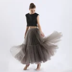 Jupe Tulle Grise