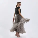 Jupe Tulle Grise