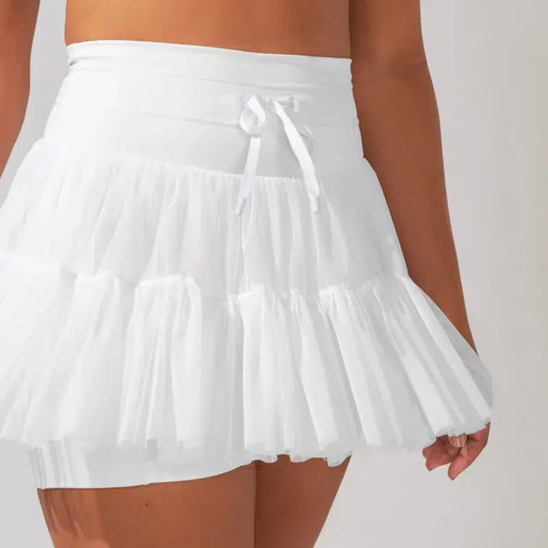 Jupe Tulle Courte Blanche