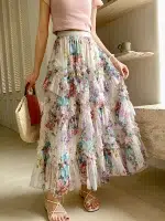 Jupe Tulle Fleurie